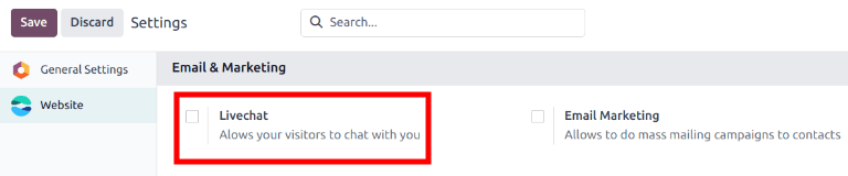 Odoo Live Chat Support